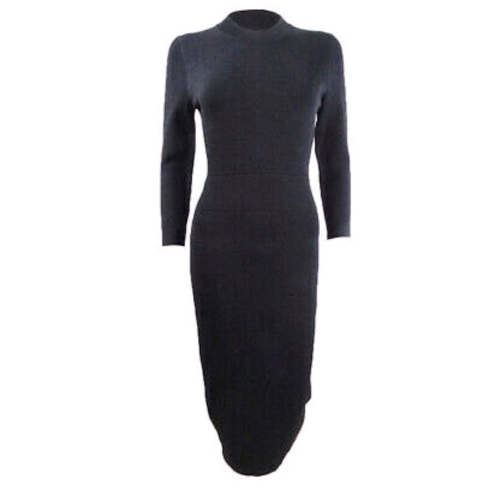 Rachel Roy 3/4 sleeve black dress, key hole back, size: XS, worn ones